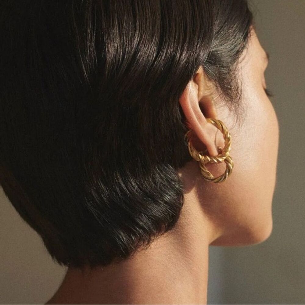NWT Completedworks Deep State Gold Vermeil Ear Cuff